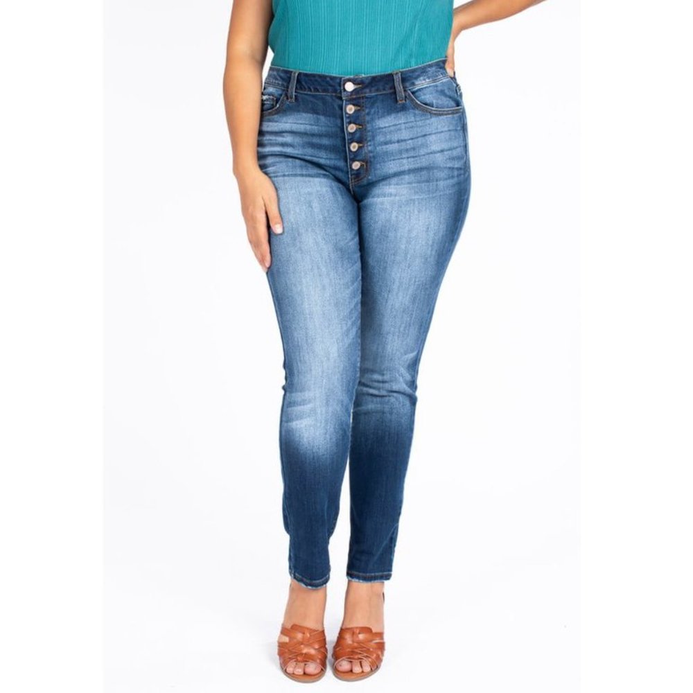 CURVY KAN CAN High Rise Skinny Jeans